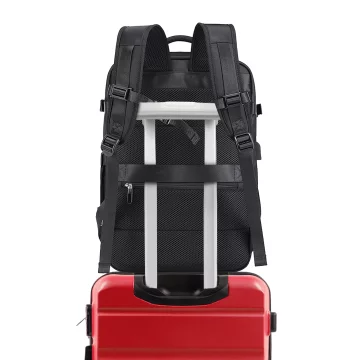 Bange Waterproof Backpack for Laptop 15.6" City Travel 45x30x16 cm for Work Airplane Men's Women's with USB Port Black