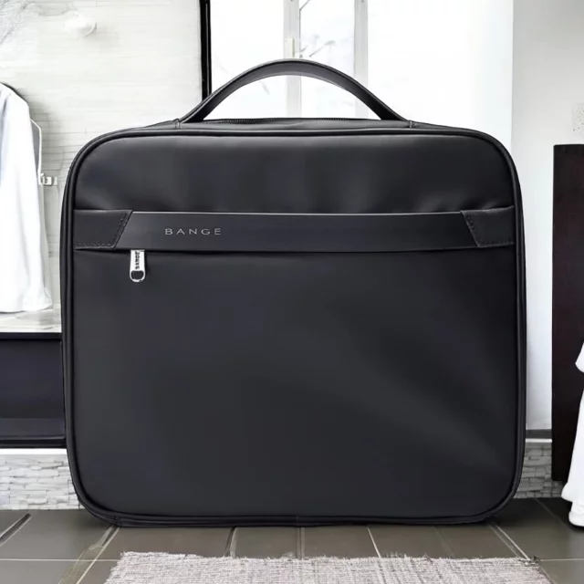 Bange wasserdichter Rucksack für 15,6-Zoll-Laptop, Stadtreisender, 45 x 30 x 16 cm, für Arbeit, Flugzeug, Herren, Damen, mit USB-Anschluss Schwarz