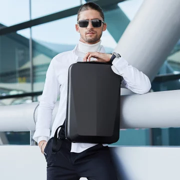 Bange Waterproof Backpack for Laptop 15.6" City Travel 45x30x16 cm for Work Airplane Men's Women's with USB Port Black