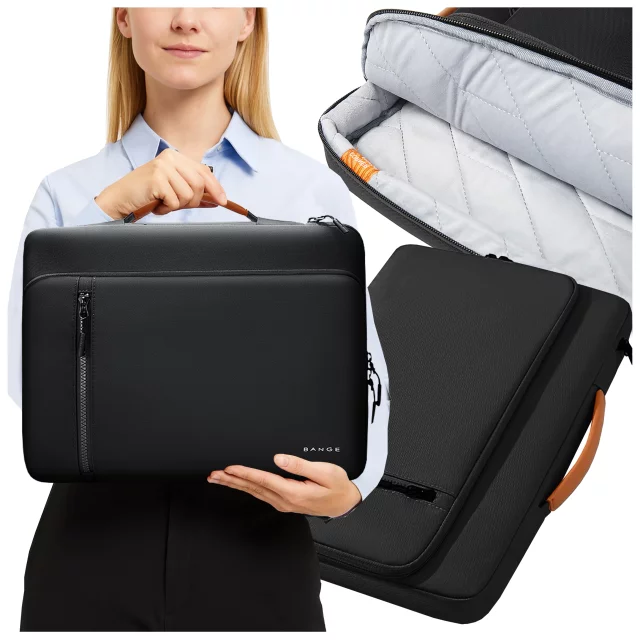 Bange Waterproof Backpack for Laptop 15.6" City Travel 45x30x16 cm for Work Airplane Men's Women's with USB Port Black