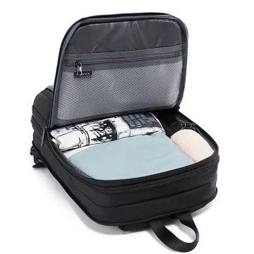 Bange Waterproof Backpack for Laptop 15.6" City Travel 45x30x16 cm for Work Airplane Men's Women's with USB Port Black