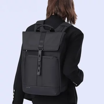 Bange Waterproof Backpack for Laptop 15.6" City Travel 45x30x16 cm for Work Airplane Men's Women's with USB Port Black