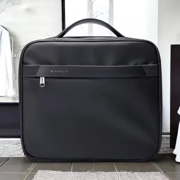 Bange Waterproof Cosmetic Bag 30x26x10 cm Foldable for Cosmetics Accessories Travel Women's Men's Black