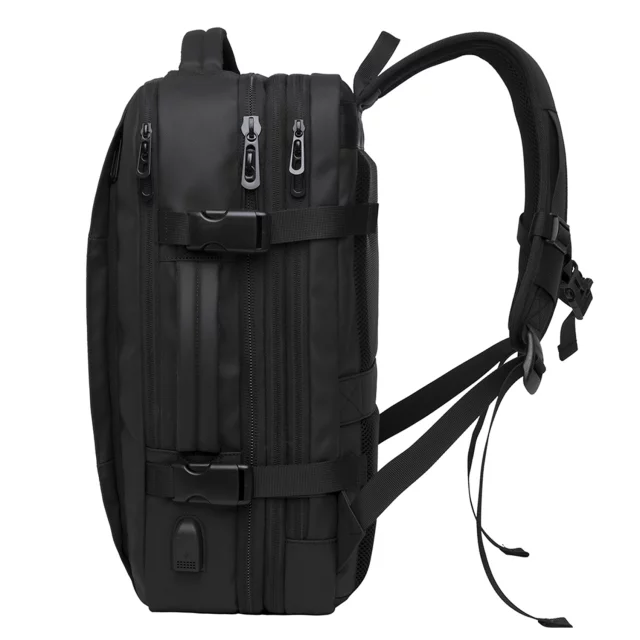 Bange Waterproof Backpack for Laptop 15.6" City Travel 45x30x16 cm for Work Airplane Men's Women's with USB Port Black