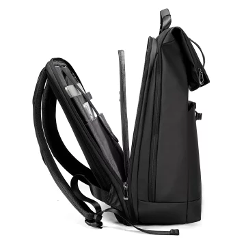 Bange Waterproof Backpack for Laptop 15.6" City Travel 43x30x18 cm for Work Airplane Men's Women's Black