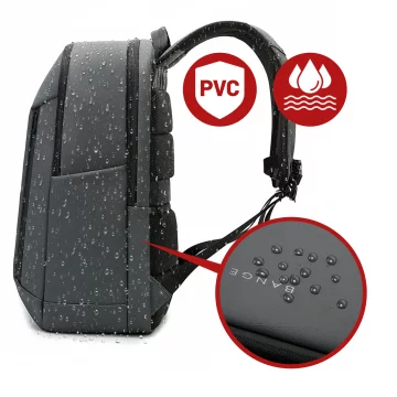 Plecak wodoodporny Bange 26L na laptopy do 15.6" – pojemny i wygodny, odporny i oddychający, miejski i podróżny do pracy i samolotu, unisex – Szary