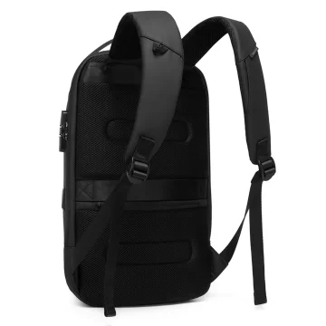 Bange Waterproof Backpack for Laptop 15.6" City Travel 45x30x16 cm for Work Airplane Men's Women's with USB Port Black
