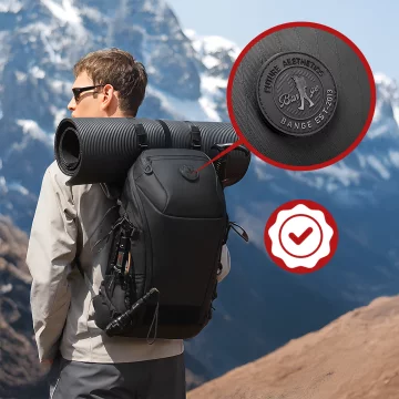 Bange 22L Waterproof Backpack for Laptops up to 15.6" – Roomy and Comfortable, Resistant and Breathable, City and Travel for Work and Airplane, Unisex – Black