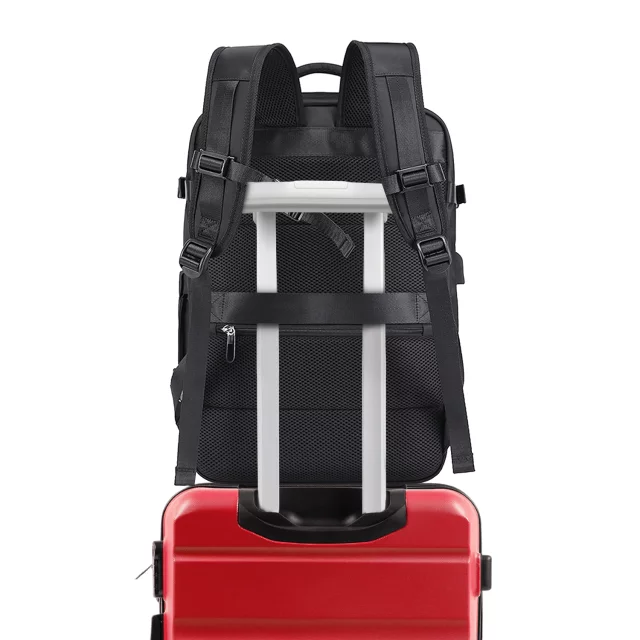 Bange Waterproof Backpack for Laptop 15.6" City Travel 45x30x16 cm for Work Airplane Men's Women's with USB Port Black