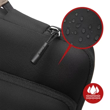 Bange voděodolný batoh na 15,6" notebook, městský cestovatel, 45x30x16 cm, do práce, do letadla, pánské, dámské, s USB portem Černá